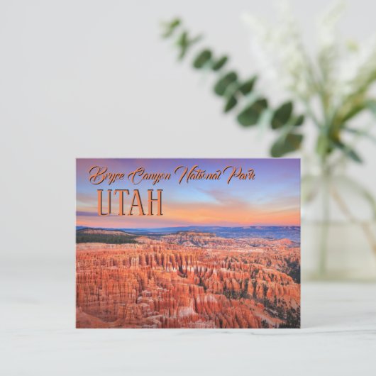 Bryce Canyon Sunset Briefkaart (Staand voorkant)