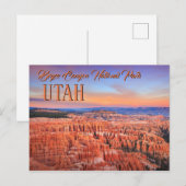 Bryce Canyon Sunset Briefkaart (Voorkant / Achterkant)