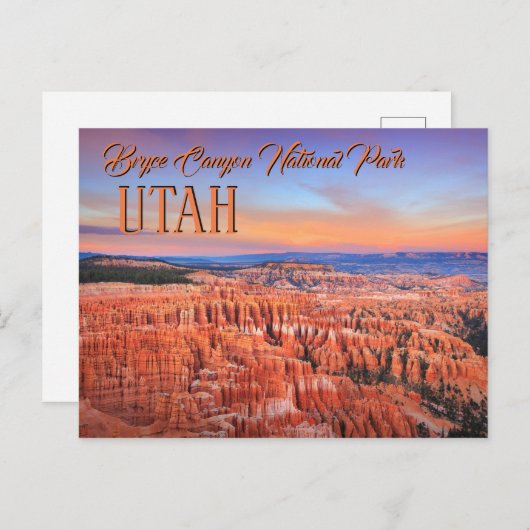 Bryce Canyon Sunset Briefkaart (Voorkant / Achterkant)