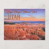 Bryce Canyon Sunset Briefkaart (Voorkant)