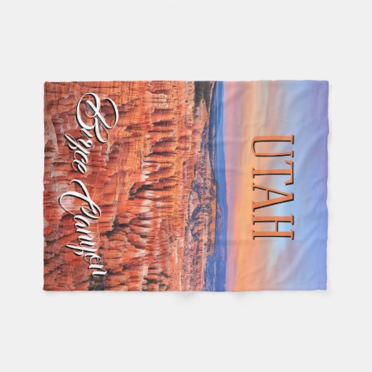 Bryce Canyon Sunset Fleece Deken (Voorkant (Horizontaal))