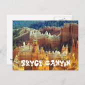Bryce Canyon Travel Briefkaart (Voorkant / Achterkant)