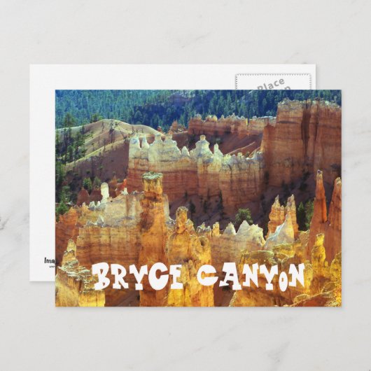 Bryce Canyon Travel Briefkaart (Voorkant / Achterkant)