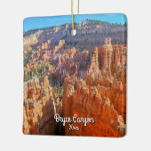 Bryce Canyon Travel Foto 2-zijdig kerstfeest Keramisch Ornament (Links)