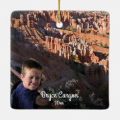 Bryce Canyon Travel Foto 2-zijdig kerstfeest Keramisch Ornament (Achterkant)