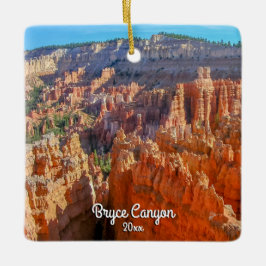 Bryce Canyon Travel Foto 2-zijdig kerstfeest Keramisch Ornament