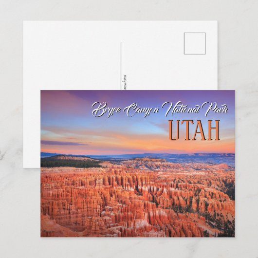 Bryce Canyon Utah Briefkaart (Voorkant / Achterkant)