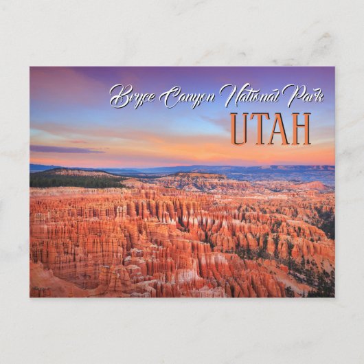 Bryce Canyon Utah Briefkaart (Voorkant)