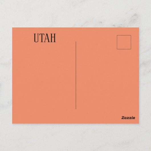 Bryce Canyon Utah Briefkaart (Achterkant)