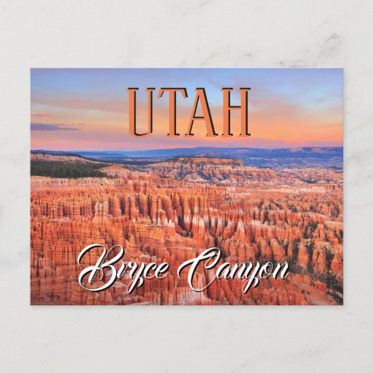 Bryce Canyon Utah Briefkaart (Voorkant)