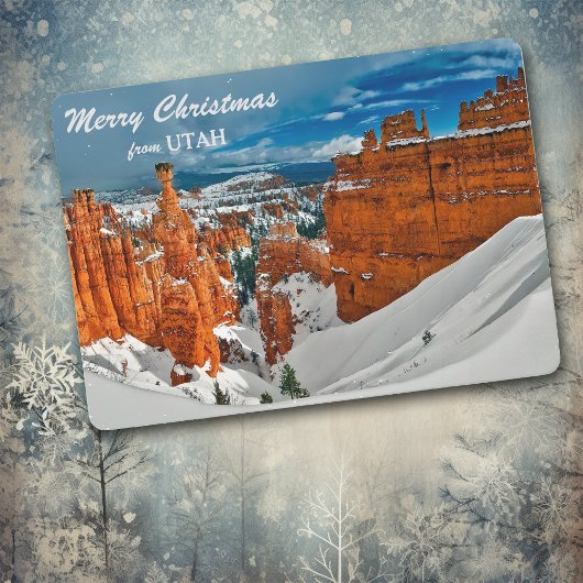Bryce Canyon Utah Fotosjabloon Kerst Kaart