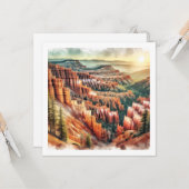 Bryce Canyon, Utah | Gewoon Gezegde Hi Kaart (Voorkant / Achterkant in situ)