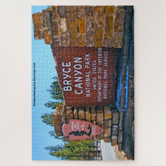 Bryce Canyon Utah Jigzaag Puzzle Legpuzzel (Verticaal)