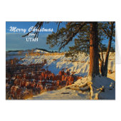 Bryce Canyon Utah Kerst Kaart (Voorkant Horizontaal)