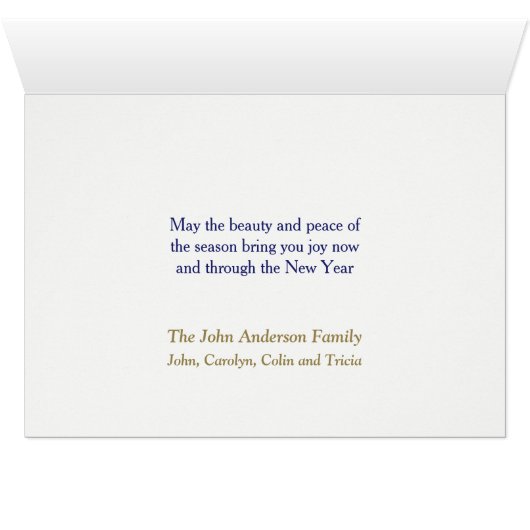 Bryce Canyon Utah Kerst Kaart (Binenzijde Horizontaal (Onderkant))