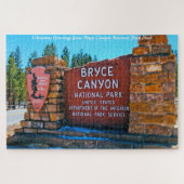 Bryce Canyon Utah.kerstgroeten Legpuzzel (Horizontaal)