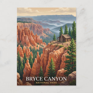 Bryce Canyon Utah Nationaal Park Reis Briefkaart