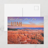 Bryce Canyon Utah Sunset Briefkaart (Voorkant / Achterkant)