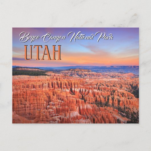 Bryce Canyon Utah Sunset Briefkaart (Voorkant)