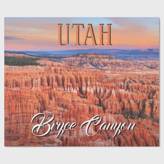Bryce Canyon Utah Sunset Cadeaupapier (Vlak)