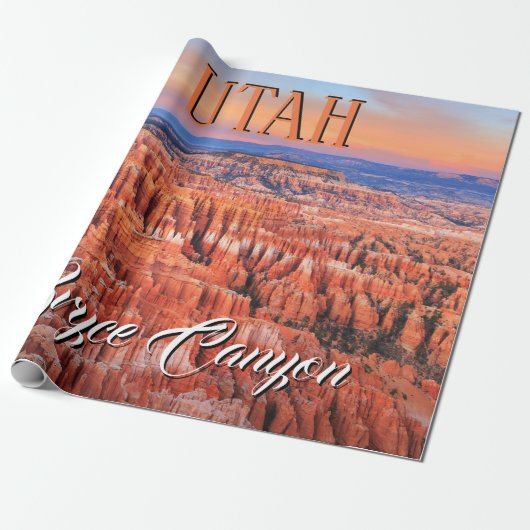 Bryce Canyon Utah Sunset Cadeaupapier (Uitgerold)