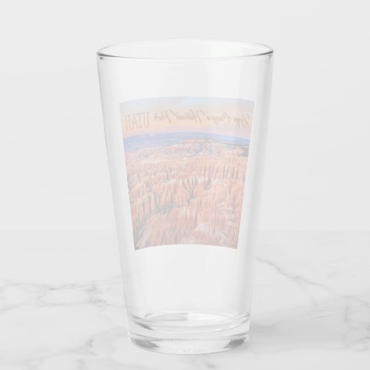 Bryce Canyon Utah Sunset Glas (Achterkant)