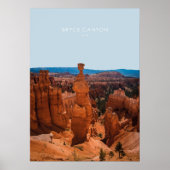 Bryce Canyon, Utah Travel Artwork Poster (Voorkant)