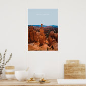 Bryce Canyon, Utah Travel Artwork Poster (Keuken)