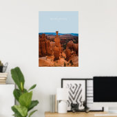 Bryce Canyon, Utah Travel Artwork Poster (Thuiskantoor)