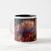 Bryce Canyon, Utah, Verenigde Staten 2 Tweekleurige Koffiemok (Voorkant links)