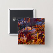 Bryce Canyon, Utah, VS 2 Vierkante Button 5,1 Cm (Voorkant /achterkant)