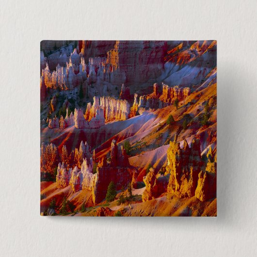 Bryce Canyon, Utah, VS 2 Vierkante Button 5,1 Cm (Voorkant)