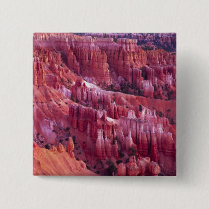 Bryce Canyon, Utah, VS Vierkante Button 5,1 Cm