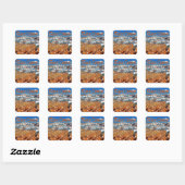 Bryce canyon vierkante sticker (Vel)