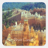 Bryce Canyon Vierkante Sticker (Voorkant)