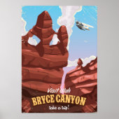 Bryce Canyon vintage-poster Poster (Voorkant)