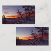 Bryce Canyon Visitekaartje (Voorkant / Achterkant)