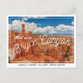 Bryce Canyon Wedding Save the Date Briefkaart (Voorkant)