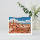 Bryce Canyon Wedding Save the Date Briefkaart (Staand voorkant)