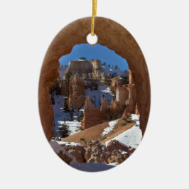 Bryce Canyon Winter Keramisch Ornament