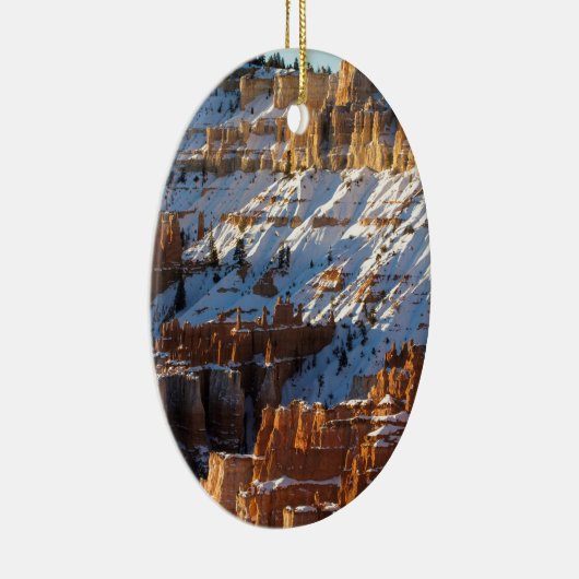 Bryce Canyon Winter Keramisch Ornament (Rechts)