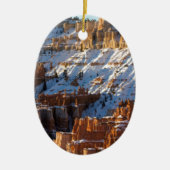 Bryce Canyon Winter Keramisch Ornament (Voorkant)