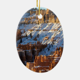 Bryce Canyon Winter Keramisch Ornament