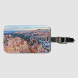 Bryce Canyon Winterlandschap  Bagagelabel