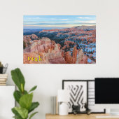 Bryce Canyon Winterlandschap Poster (Thuiskantoor)