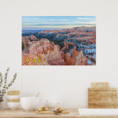 Bryce Canyon Winterlandschap Poster (Keuken)
