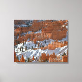 Bryce in de winter canvas afdruk (Voorkant)