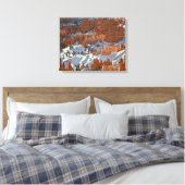 Bryce in de winter canvas afdruk (Insitu (Slaapkamer))