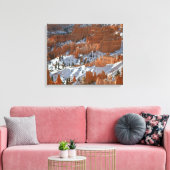 Bryce in de winter canvas afdruk (Insitu (Woonkamer))