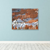 Bryce in de winter canvas afdruk (Insitu (Houten vloer))